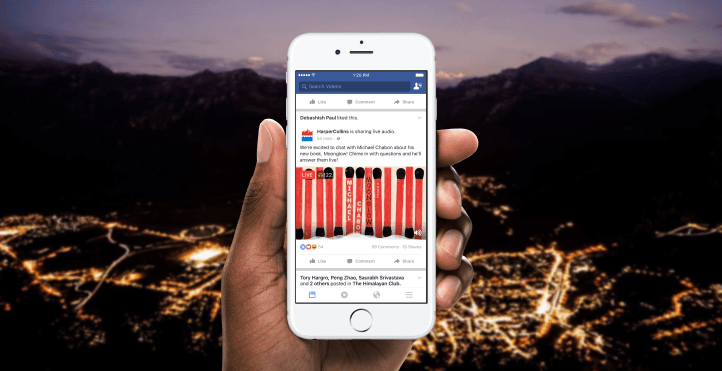 Facebook radiostansiyalarga audiotranslyatsiyalar uchun ruxsat beradi