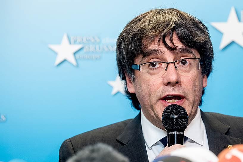 Kataloniyaning sobiq rahbari Belgiya politsiyasiga taslim bo‘ldi