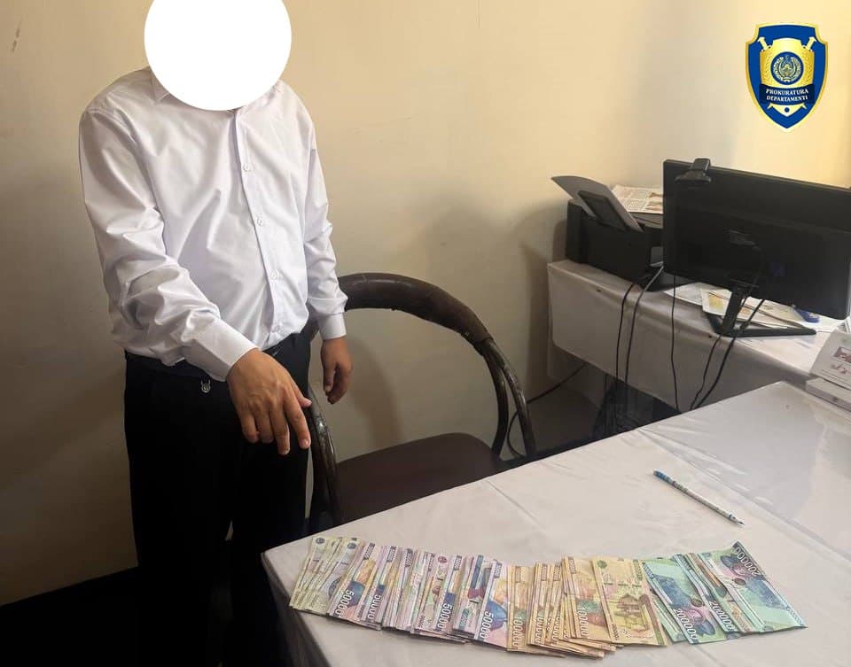 Қизириқда Савдо-саноат палатаси бўлими бошлиғи ушланди