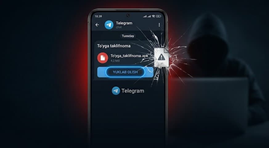 “Toʻy taklifnomasi” – Telegram’da zararli APK fayllari koʻpaymoqda