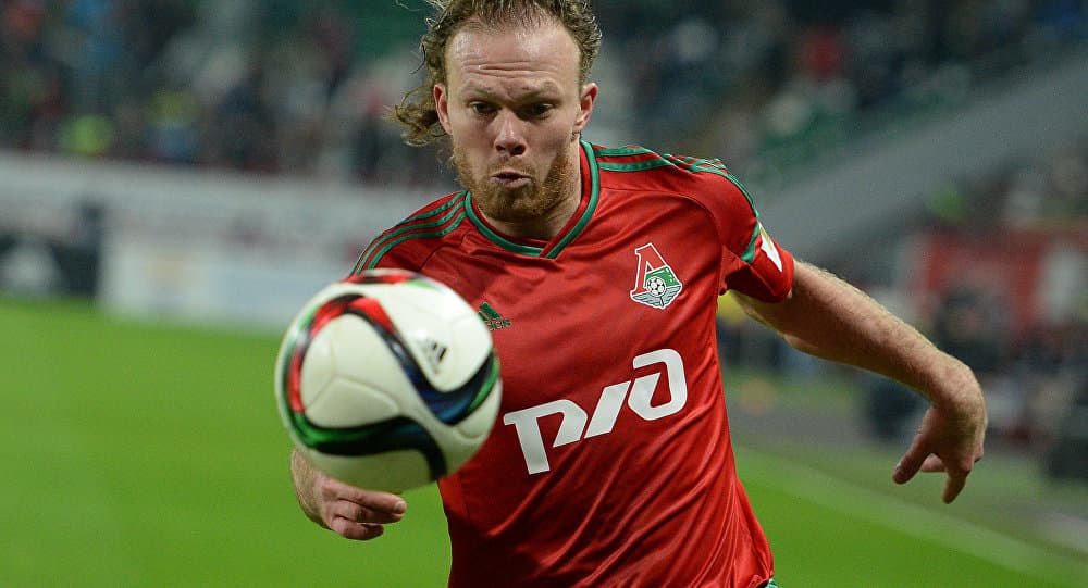 Vitaliy Denisov «Lokomotiv» safida 100-o‘yinida maydonga tushdi