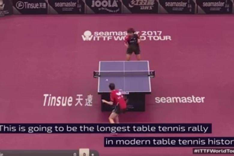 Stol tennisida yangi rekord