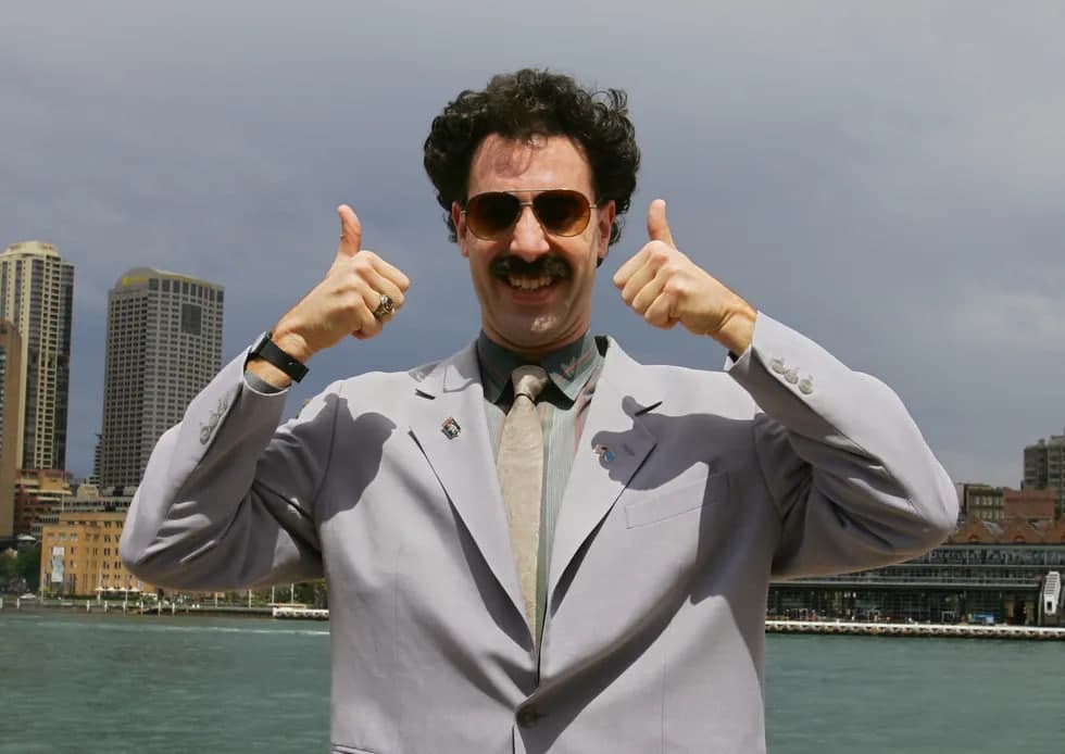Saşa Baron Koen «Borat» filmi uçun Qozoğistondan ilk bor uzr söradi