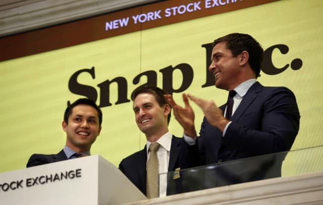 Bloomberg: Snapchat egalari IPO yordamida 3 mlrd dollarga boyidi