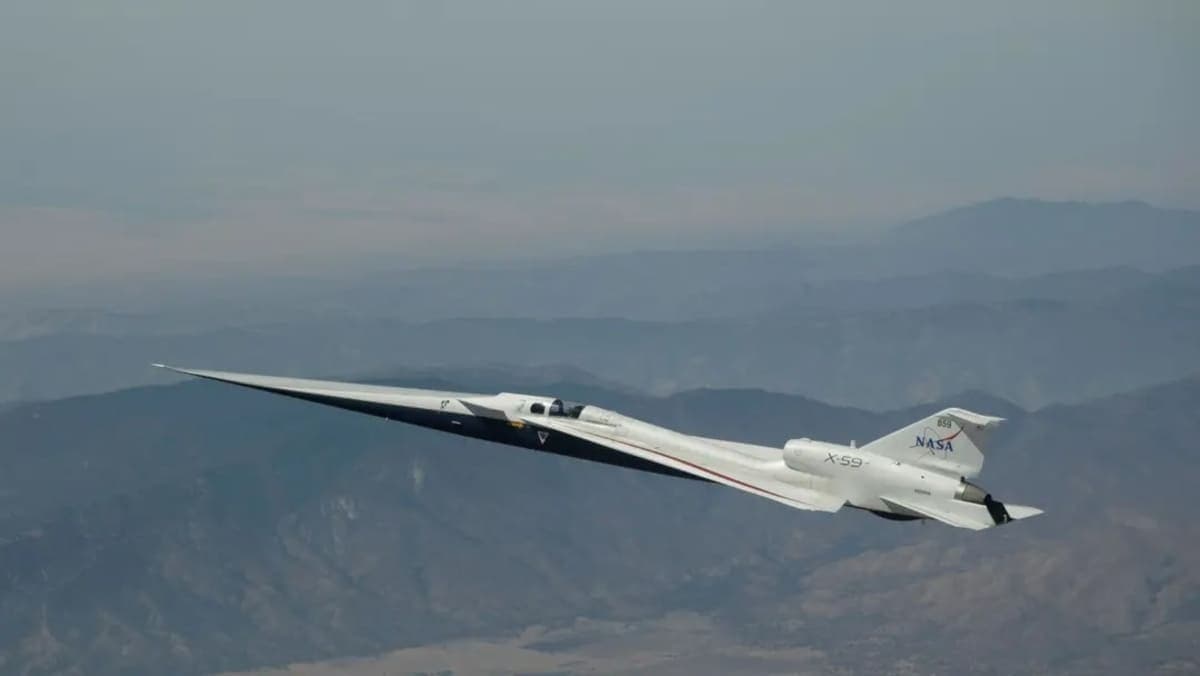 NASAʼнинг X-59 самолёти товуш тезлигидан ошди