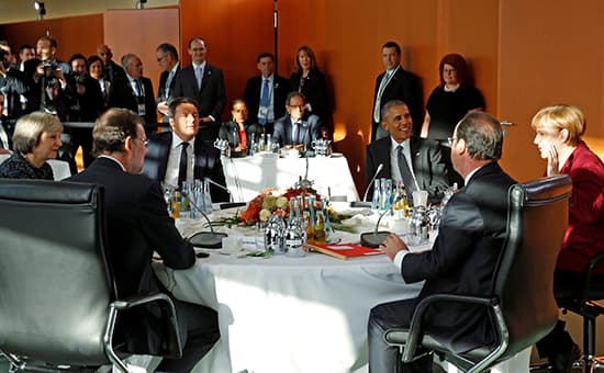 Obama va Yevropa Ittifoqi yetakchilari Rossiyaga qarshi sanksiyalar saqlanib qolishi zarurligini aytishdi
