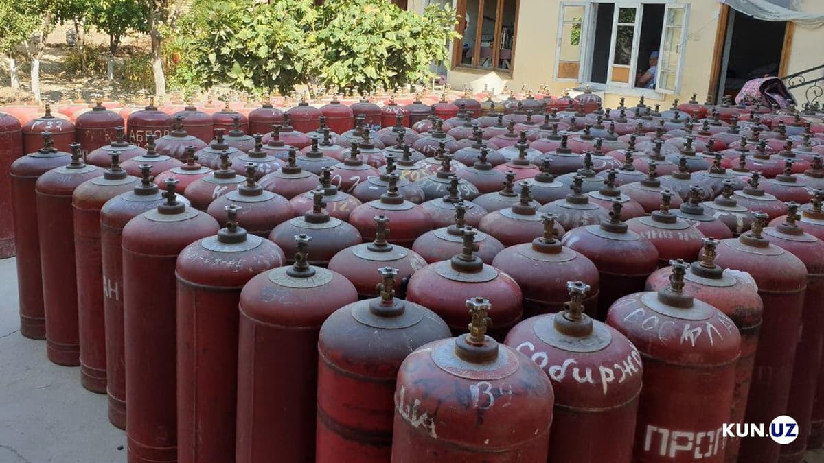 Кегейли туманида суюлтирилган газ баллонлари талон-торож қилинди
