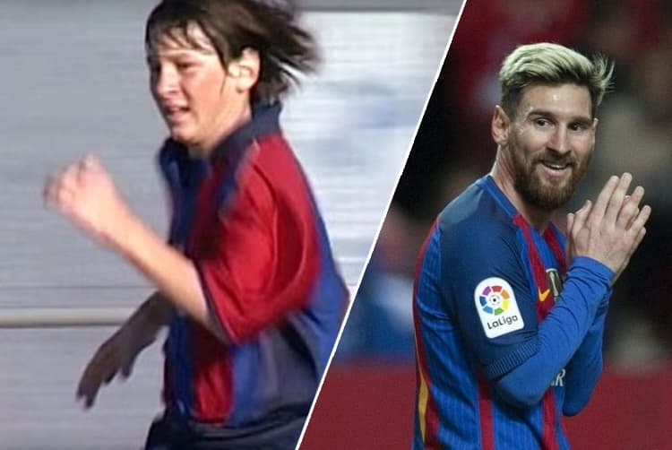 Messi «Barselona» akademiyasida to‘p tepib yurgan paytlar (video)