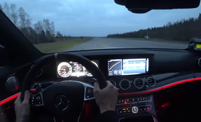 Video: Mercedes-AMG E63 S universalini qaltis holatda soatiga 200 km tezlikka chiqarishdi