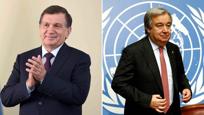 Shavkat Mirziyoyev va BMT bosh kotibi Samarqandda uchrashadi