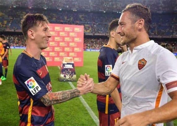 Messi: «Tug‘ilgan kuning bilan Totti! Men hamisha sendan hayratlanganman»