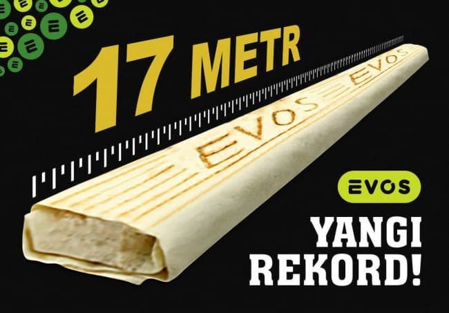 Evos Andijonda 17 metrlik lavash tayyorlaydi