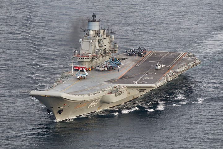 NATO «Admiral Kuznetsov»ning Halabga havo zarbalari berishda ishtirokidan xavotirda