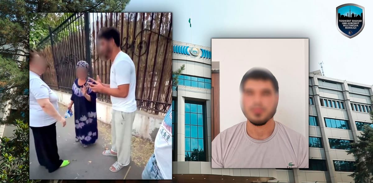 В Ташкенте задержан мужчина по факту неподобающих действий в отношении пожилой женщины