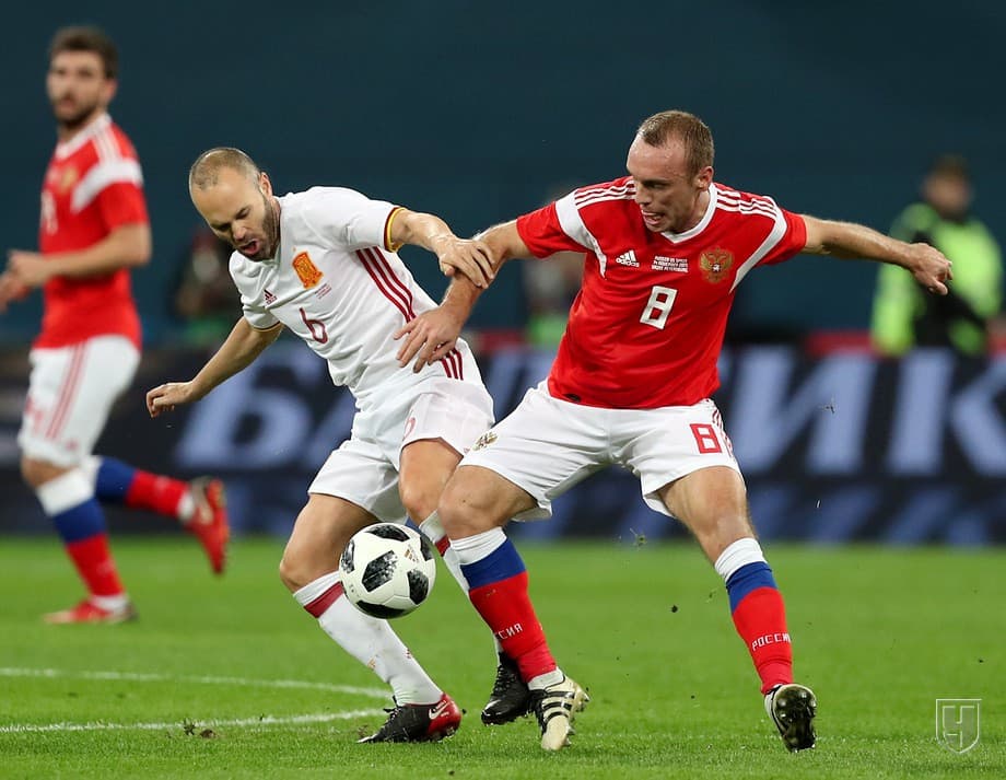 Rossiya Ispaniya darvozasiga 3ta gol kiritdi