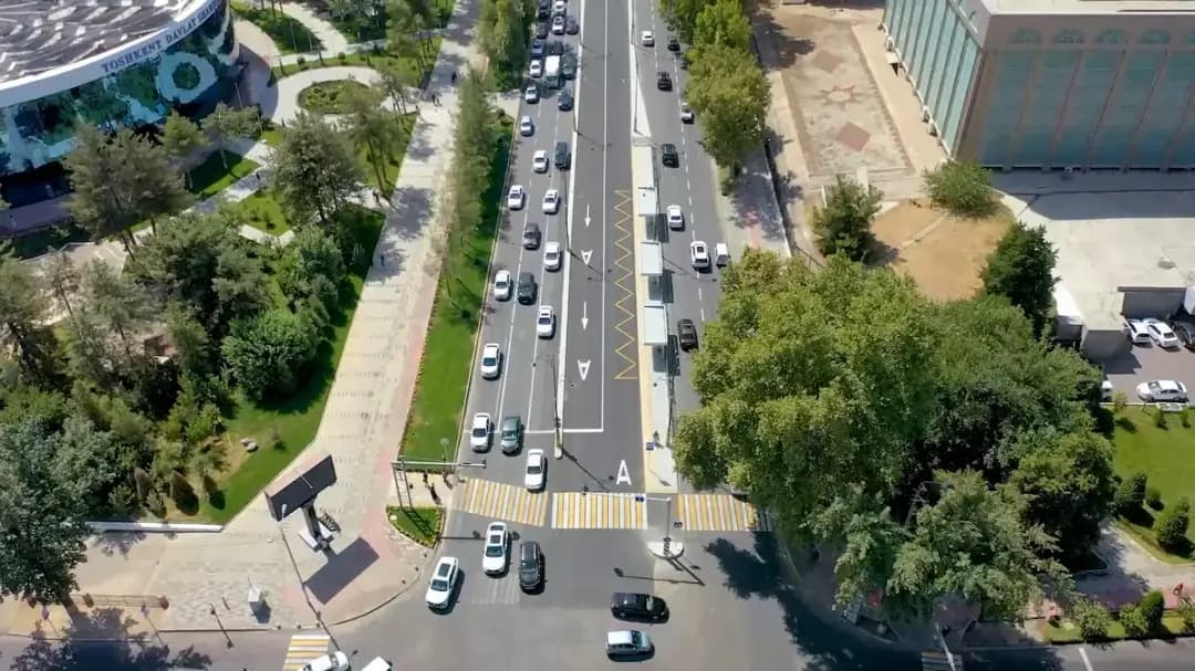 BRT lane opens on Tashkent’s Shahrisabz Street