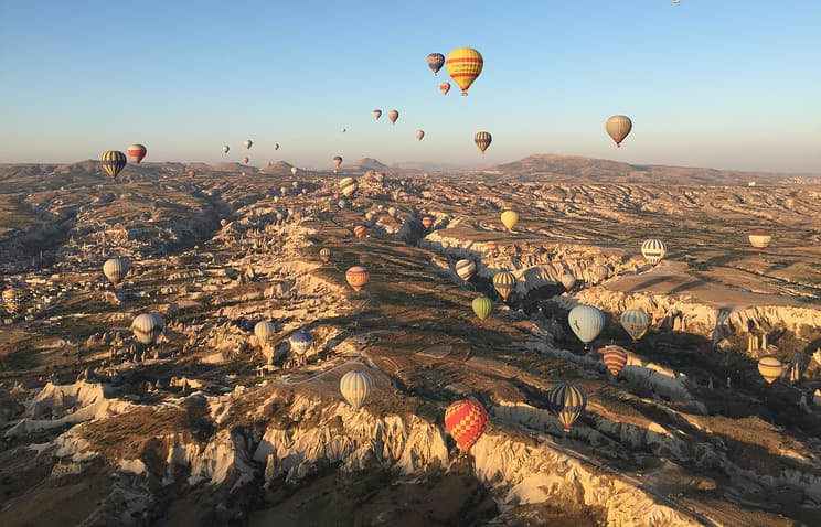 Turkiyada havo sharidagi parvoz fojiaga aylanishiga bir baxya qoldi