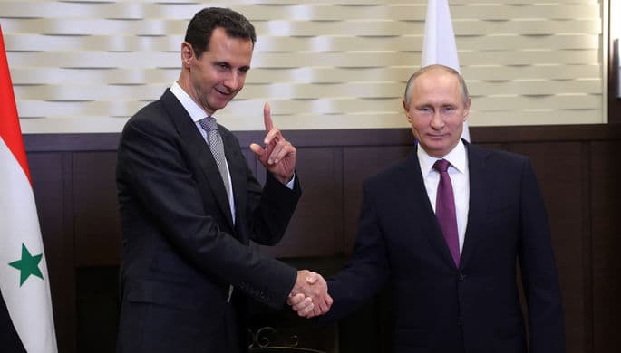 Путин Асад билан учрашди