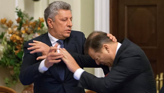 Ukraina politsiyasi deputatlar Boyko va Lyashko o‘rtasidagi mushtlashuv yuzasidan jinoiy ish qo‘zg‘atdi
