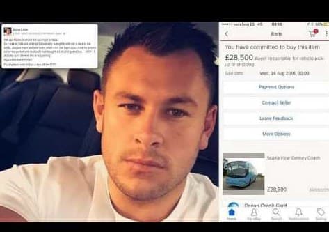Britaniyalik sayyoh klubga borib, tasodifan avtobus sotib oldi