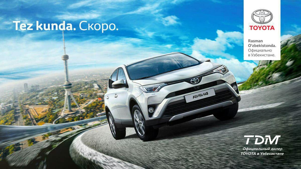 Toyota O‘zbekistonga rasman kirib kelmoqda