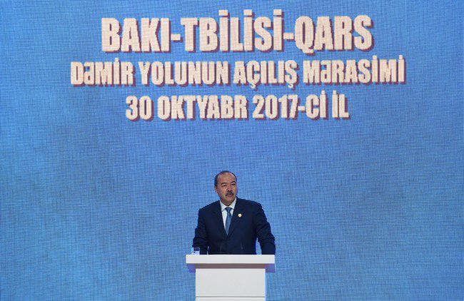 Abdulla Aripov Bokudagi yangi Ipak yo‘lining ochilishida ishtirok etdi