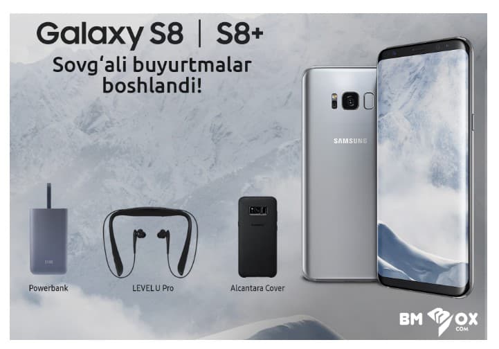 BMBOX.COM Samsung Galaxy S8 va S8+ ni butun dunyo bo‘yicha eng arzon narxlarda taklif etmoqda!