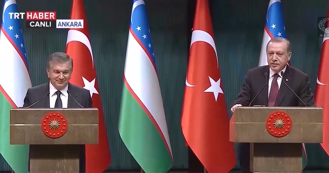 Erdo‘g‘an Abdulla Oripov she'ridan parcha o‘qib berdi (video)