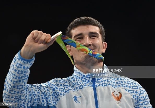 Rio-2016. Rustam To‘laganov o‘zining bronza medalini qabul qilib oldi