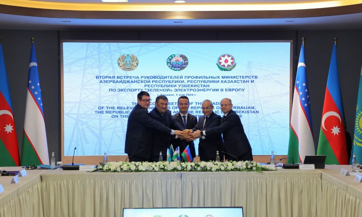 Uzbekistan, Kazakhstan and Azerbaijan plan to lay a cable along bottom of the Caspian Sea