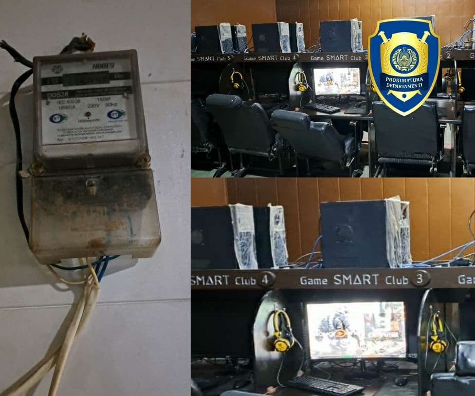 Namanganda salkam 160 mln so‘mlik elektr energiyasidan noqonuniy foydalangan kompyuter klubi aniqlandi