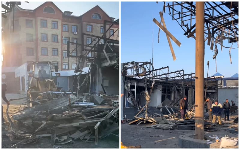 Заправку в Фергане, где произошел взрыв, начали сносить