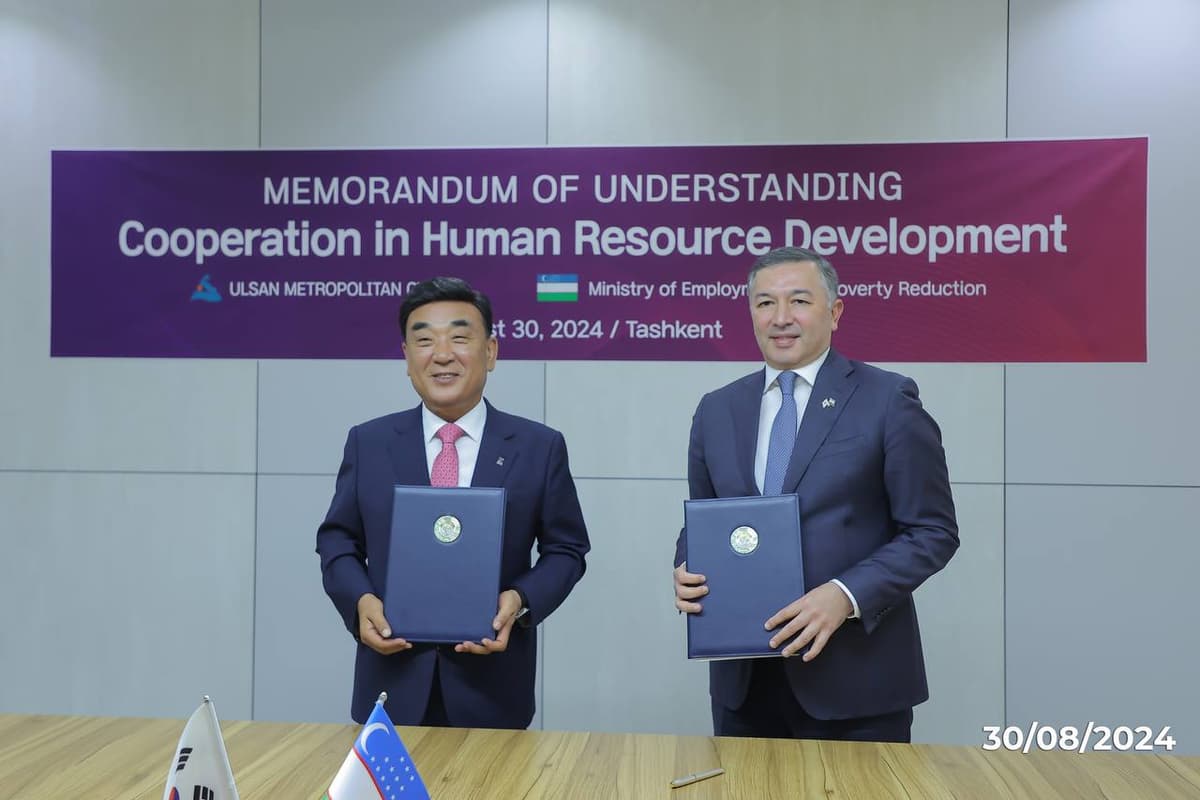 Hyundai Heavy Industries ready to employ 350 workers from Uzbekistan under migration agreement
