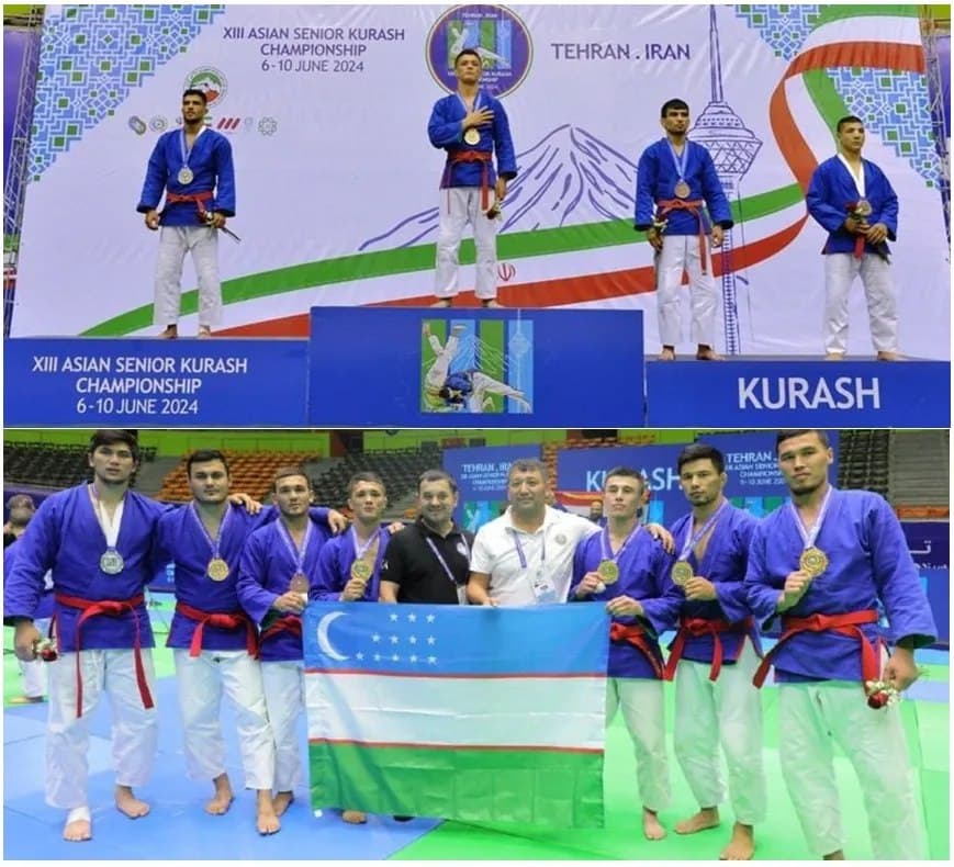 Uzbekistan national team secures first place at Asian Kurash Championship 