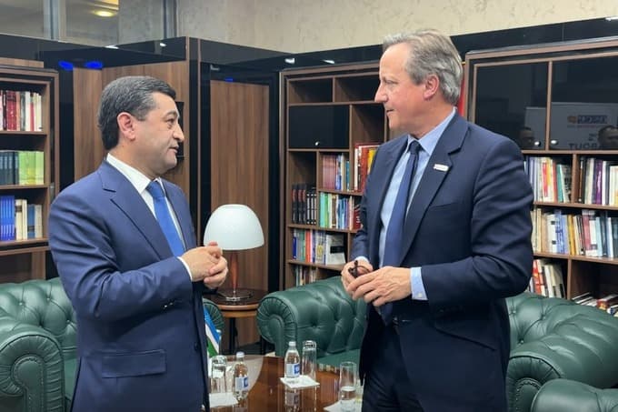 Baxtiyor Saidov Devid Kemeron bilan uchrashdi