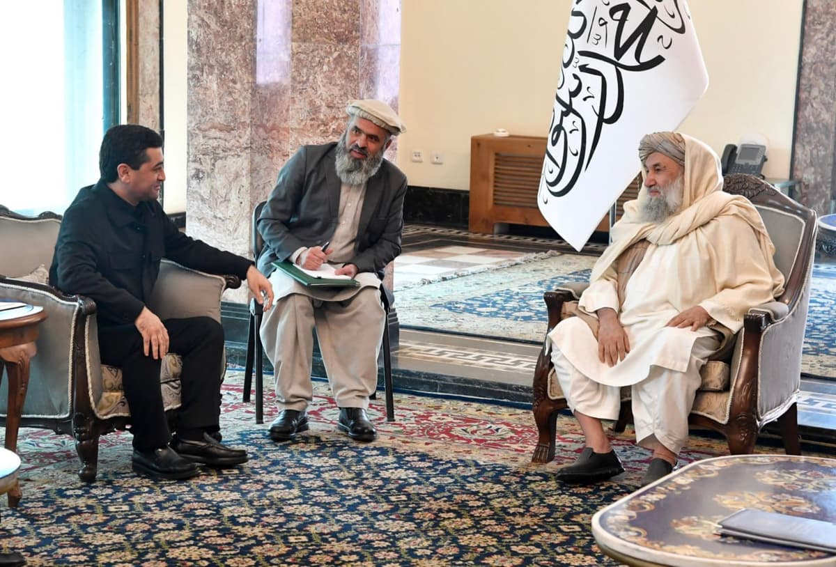 FM Bakhtiyor Saidov meets with officials of interim Afghan government 