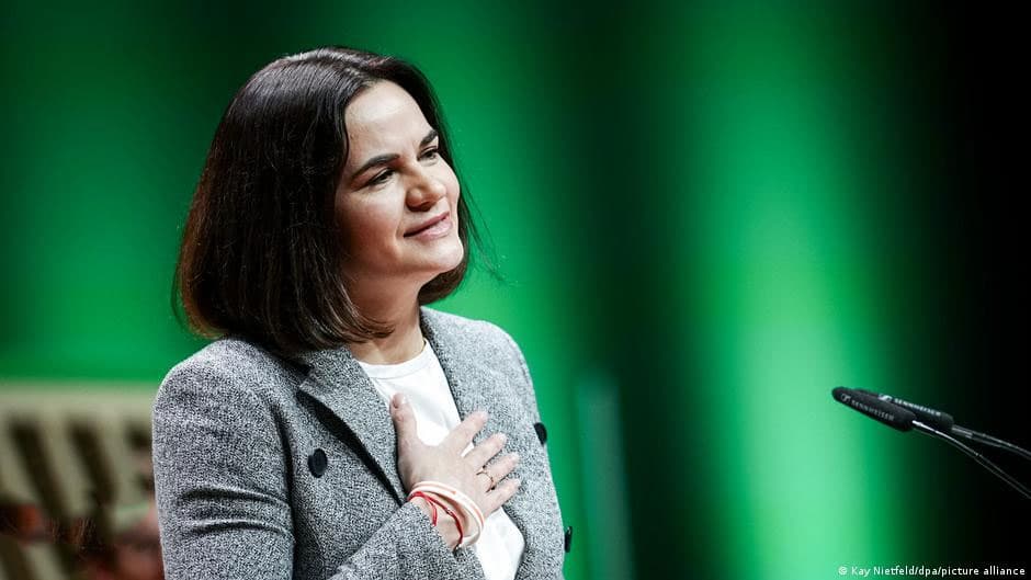 Tixanovskaya Lukashenkoga qarshi sanksiyalarni kuchaytirishga chaqirdi