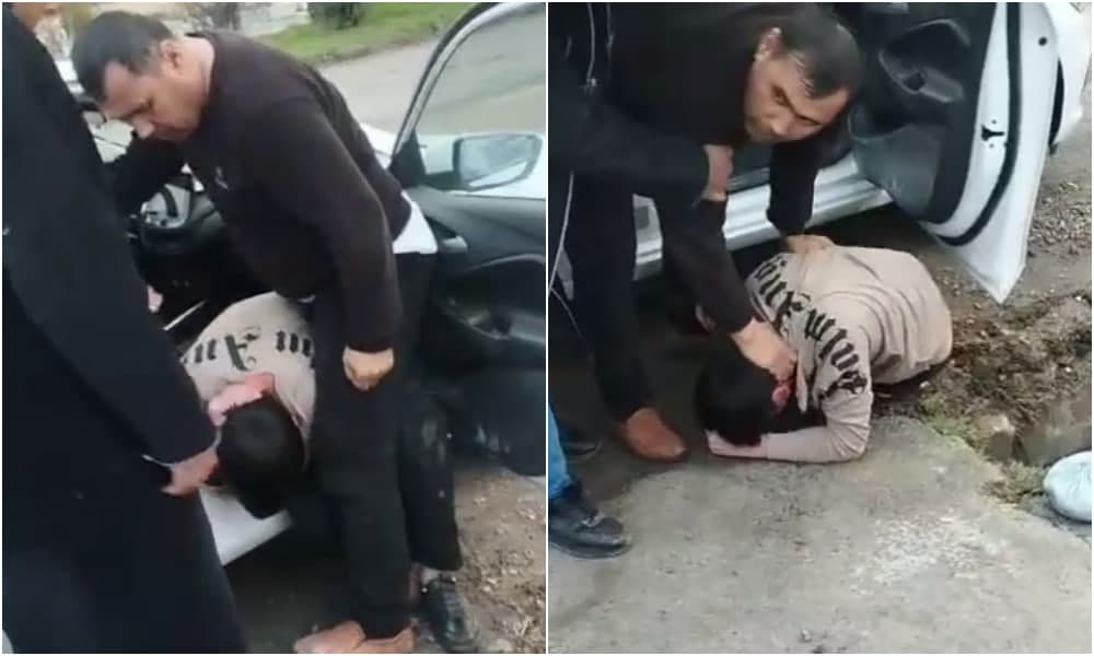 Ота ўзи билан яшашни хоҳламаган ўғлини калтаклагани акс этган видео тарқалди