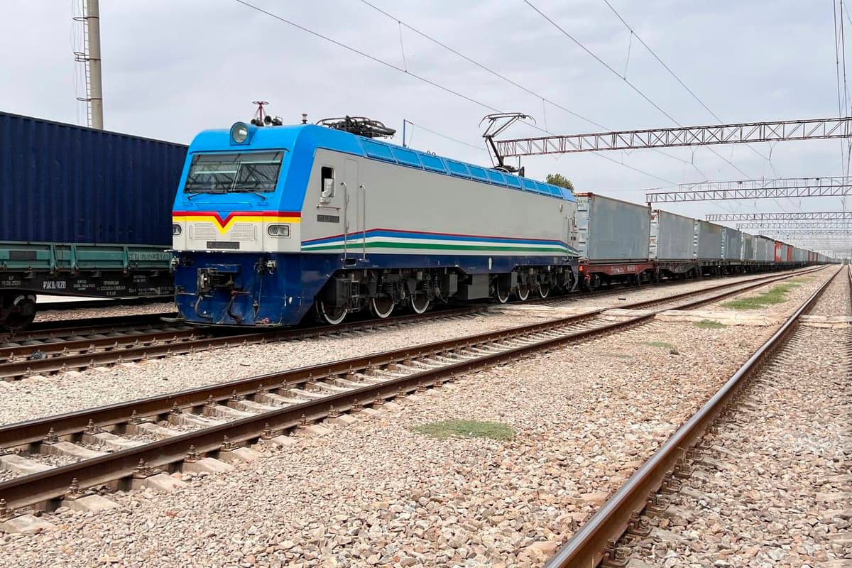 New China-Uzbekistan rail route launched with first freight train arrival