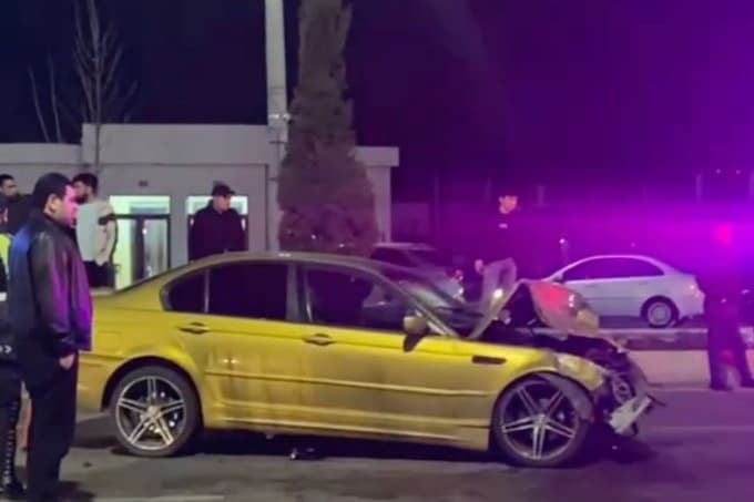 6 people injured in a collision of 4 cars in Tashkent