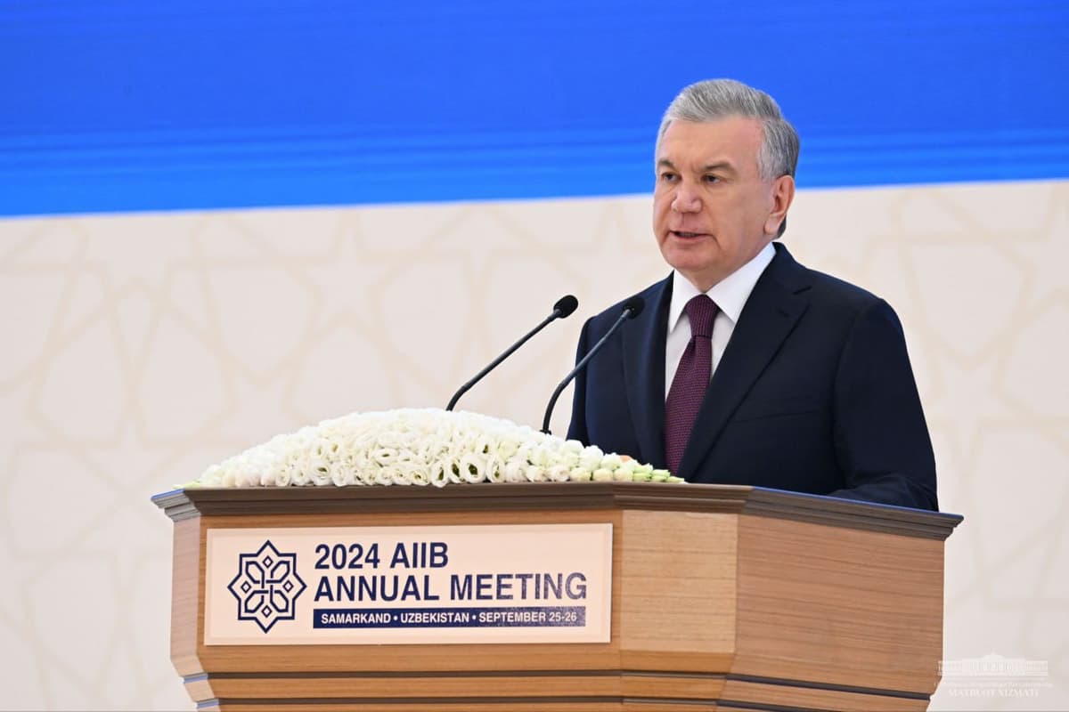 Shavkat Mirziyoyev highlights Uzbekistan's successful poverty reduction strategy at AIIB summit