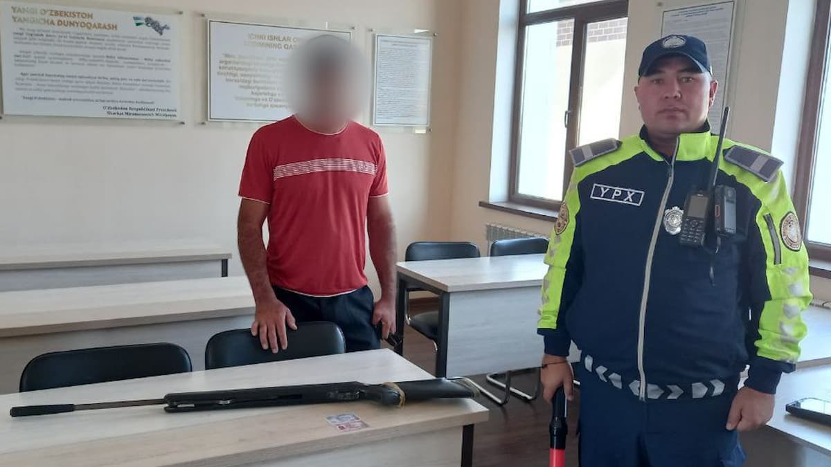 Qamchiq dovonida to‘xtatilgan Damas yo‘lovchisi o‘qotar qurol olib ketayotgani aniqlandi 