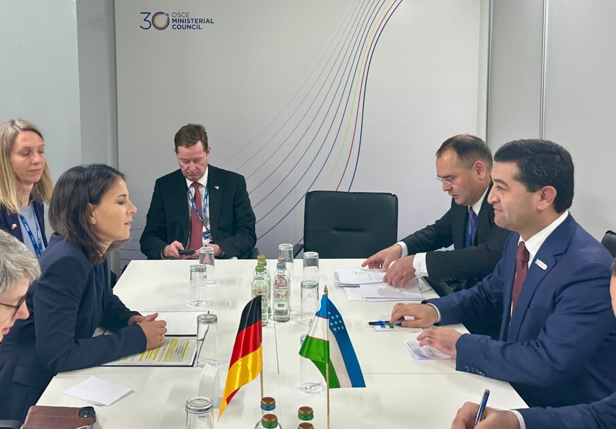 Foreign ministers of Uzbekistan and Germany discuss strengthening bilateral relations