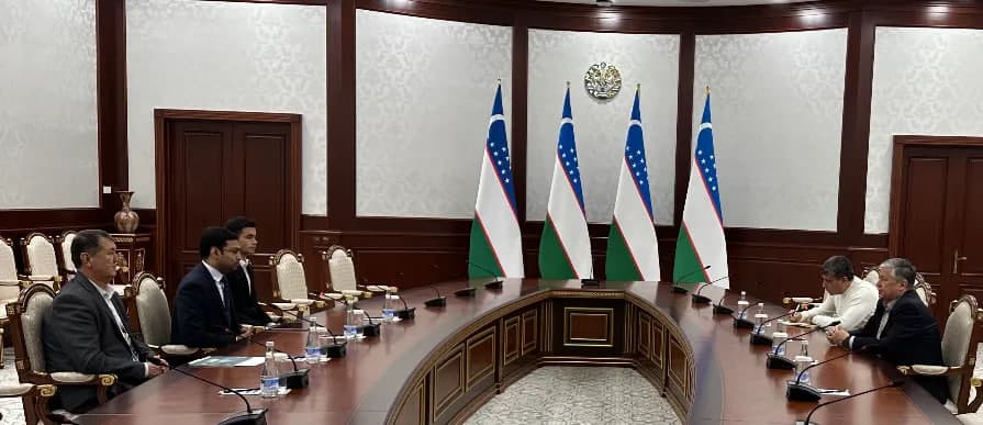 Tashqi ishlar vaziri birinchi o‘rinbosari Hindiston kompaniyasi rahbari bilan uchrashdi
