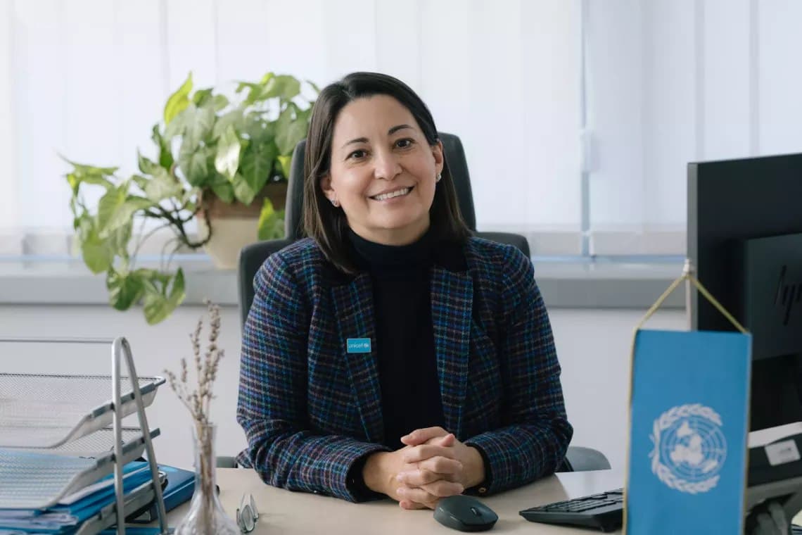 Regina Maria Castillo takes charge of UNICEF's Uzbekistan office