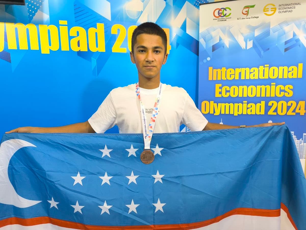 O‘zbekistonlik o‘quvchi ilk bor Xalqaro iqtisodiyot olimpiadasida sovrindor bo‘ldi