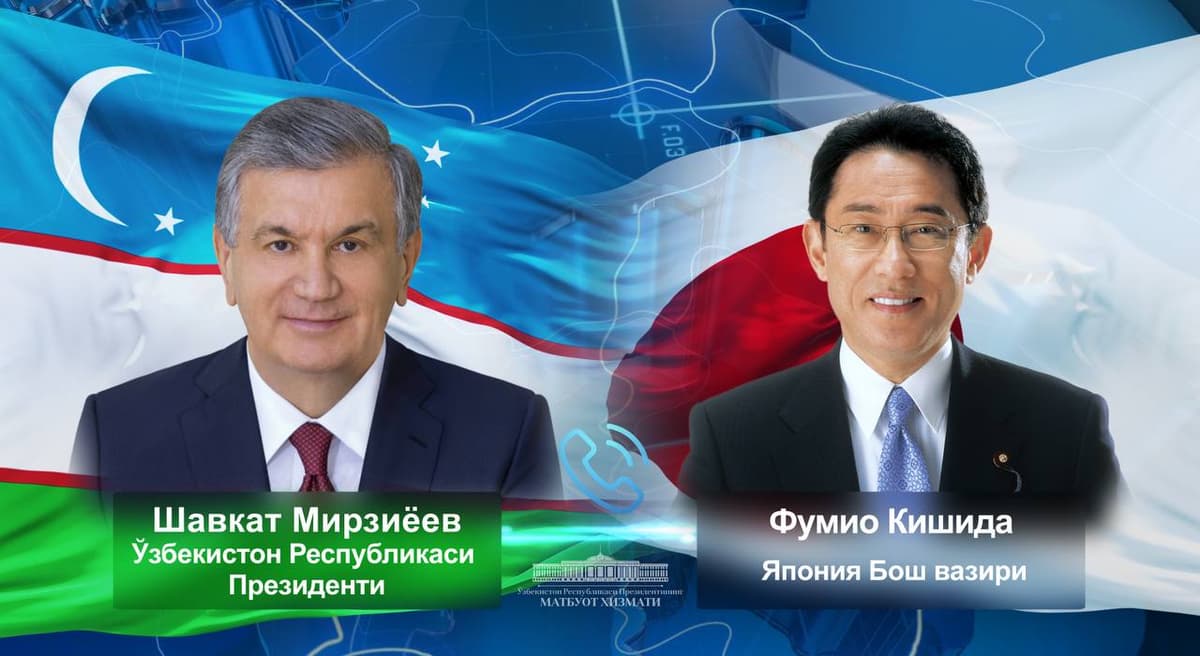 Shavkat Mirziyoyev and Fumio Kishida discuss Japan’s earthquake and rescheduling of summit and official visit
