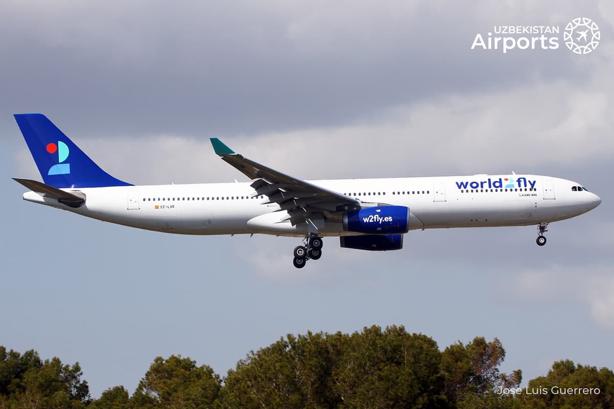Испанская авиакомпания World2Fly запускает рейсы из Мадрида в Узбекистан