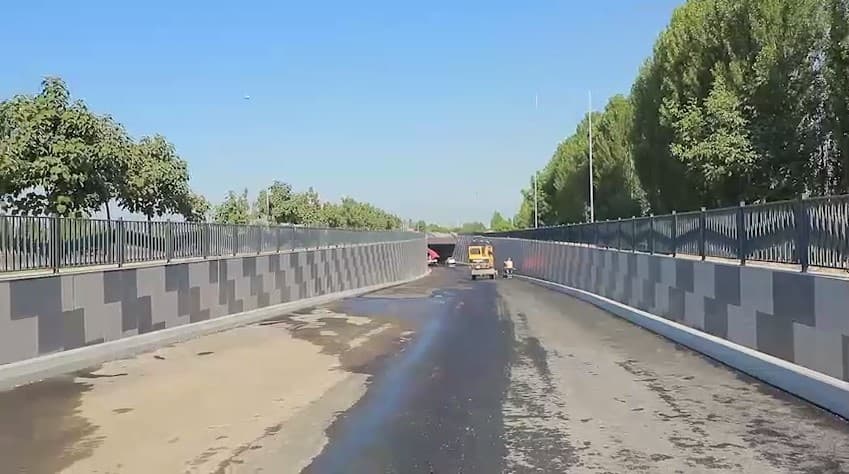 По дороге в Чимган открылся новый тоннель