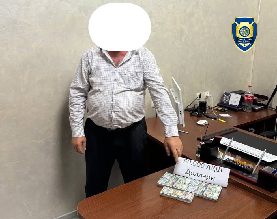 В Ташкенте задержали посредника за «откат» в 10% от крупного контракта